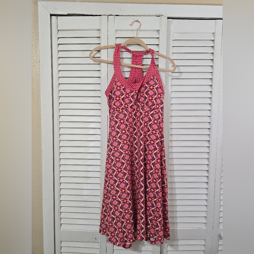 Prana Pink and Purple Maxi Dress